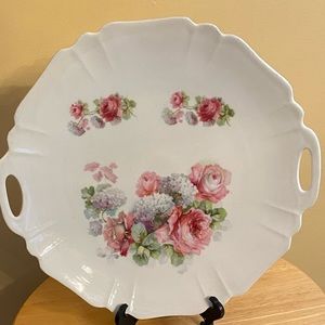 Serving dish Germany China Rose pattern